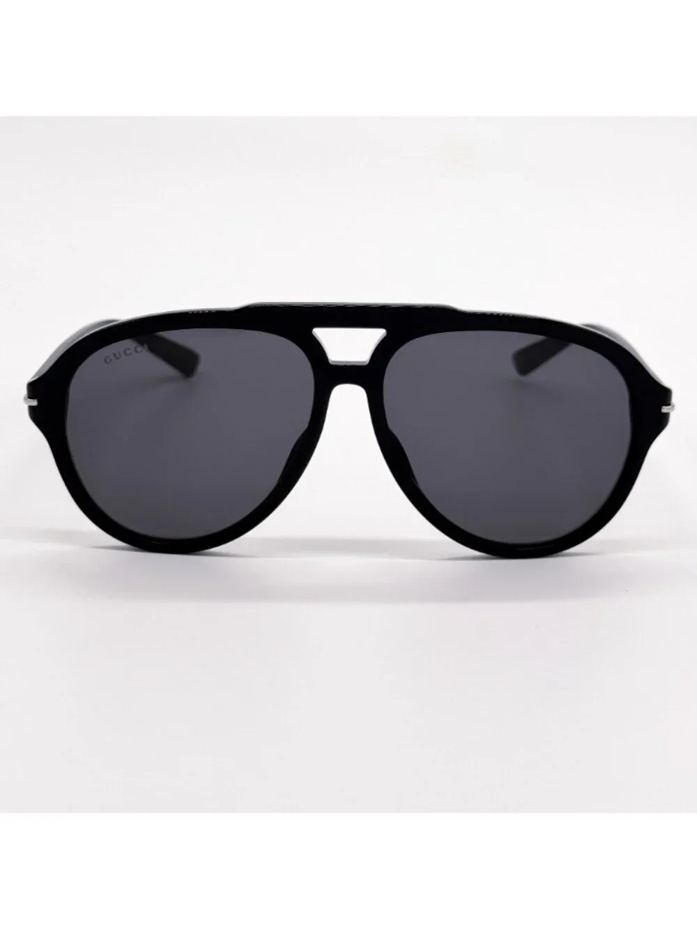 New Gucci Black Gray Unisex Aviator Sunglasses GG1443S 001